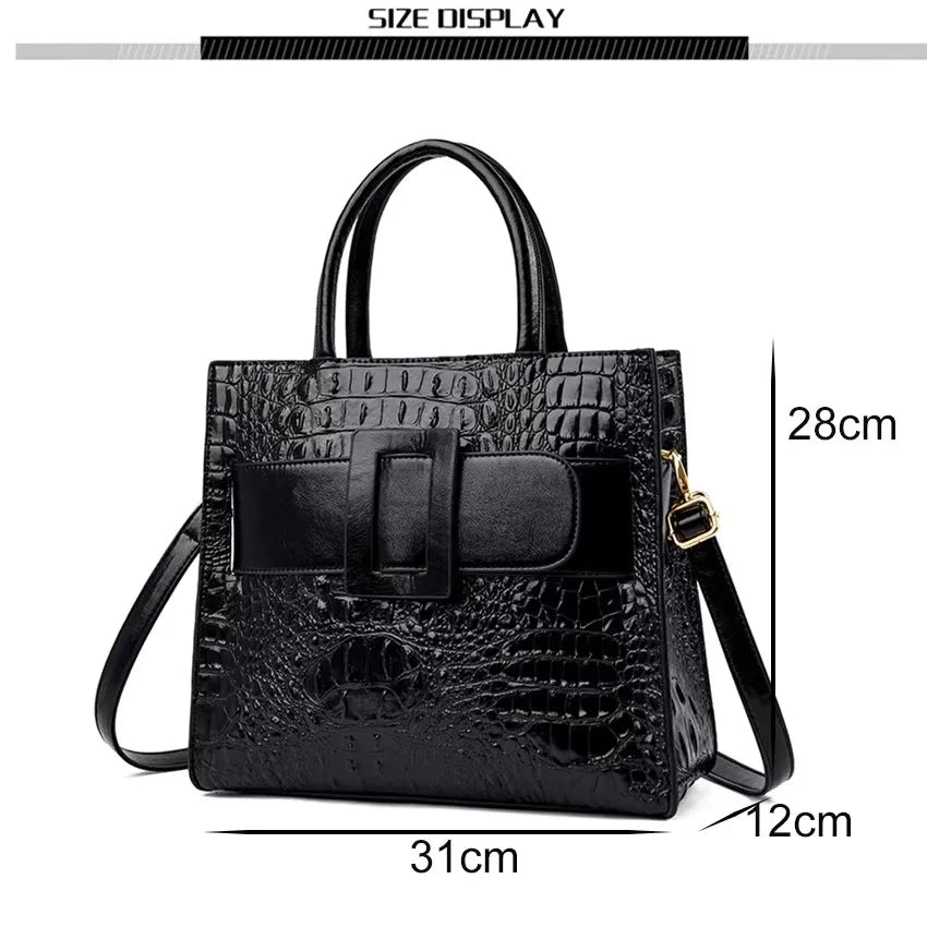 SZHIYCN Crocodile Pattern Leather Crossbody Shoulder Bag For Women Luxury