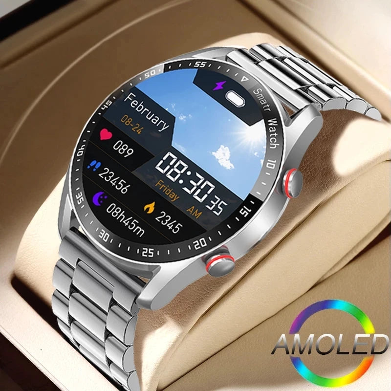 ECG PPG Bluetooth Smart Watch for Men Health Monitor