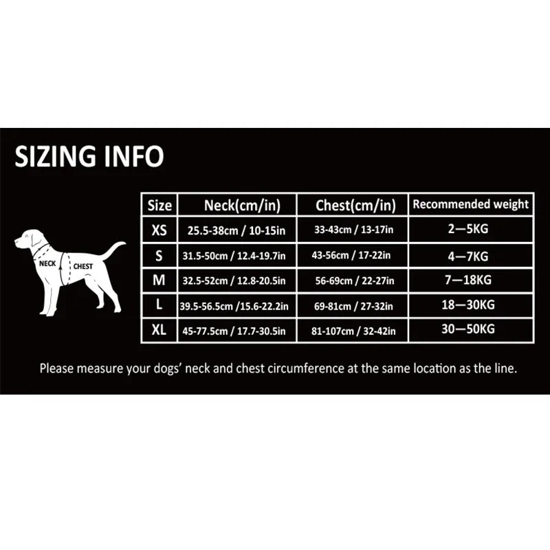 TRUELOVEB Explosion Proof Dog Harness Reflective Adjustable