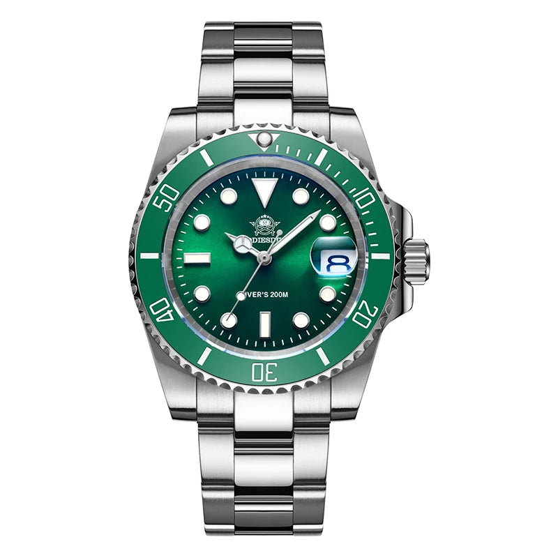 ADDIESDIVE Quartz Diver Watch 200m Waterproof Stainless Steel