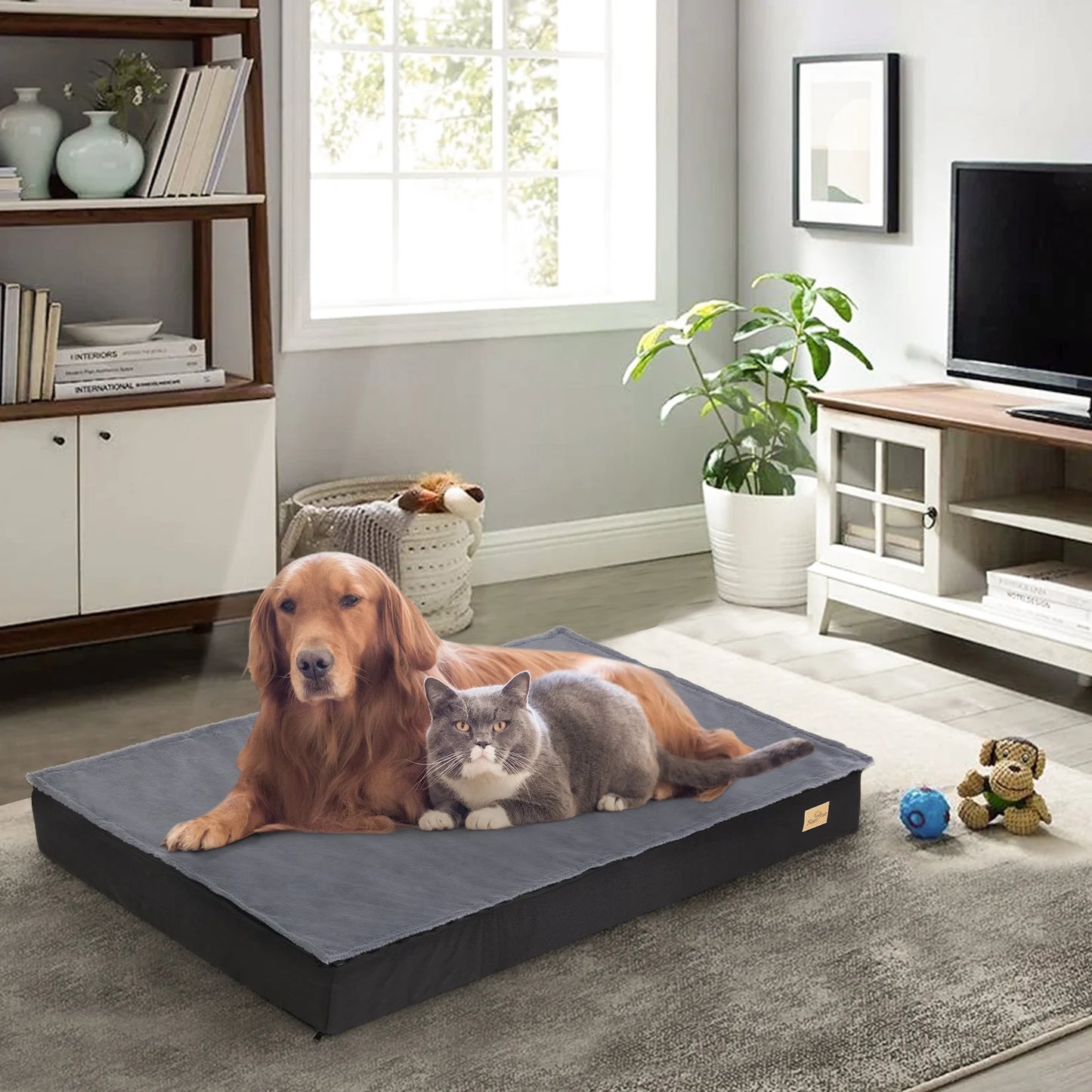 Washable Dog Beds for Large Dogs Comfortable Orthopedic Dog Bed Sponge Foam Pet Bedding
