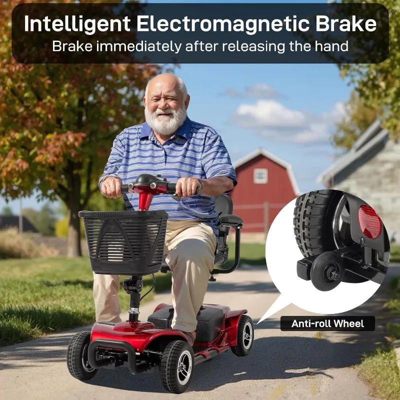 Hignconcerned Heavy Duty Adult Scooter With LED Headlight