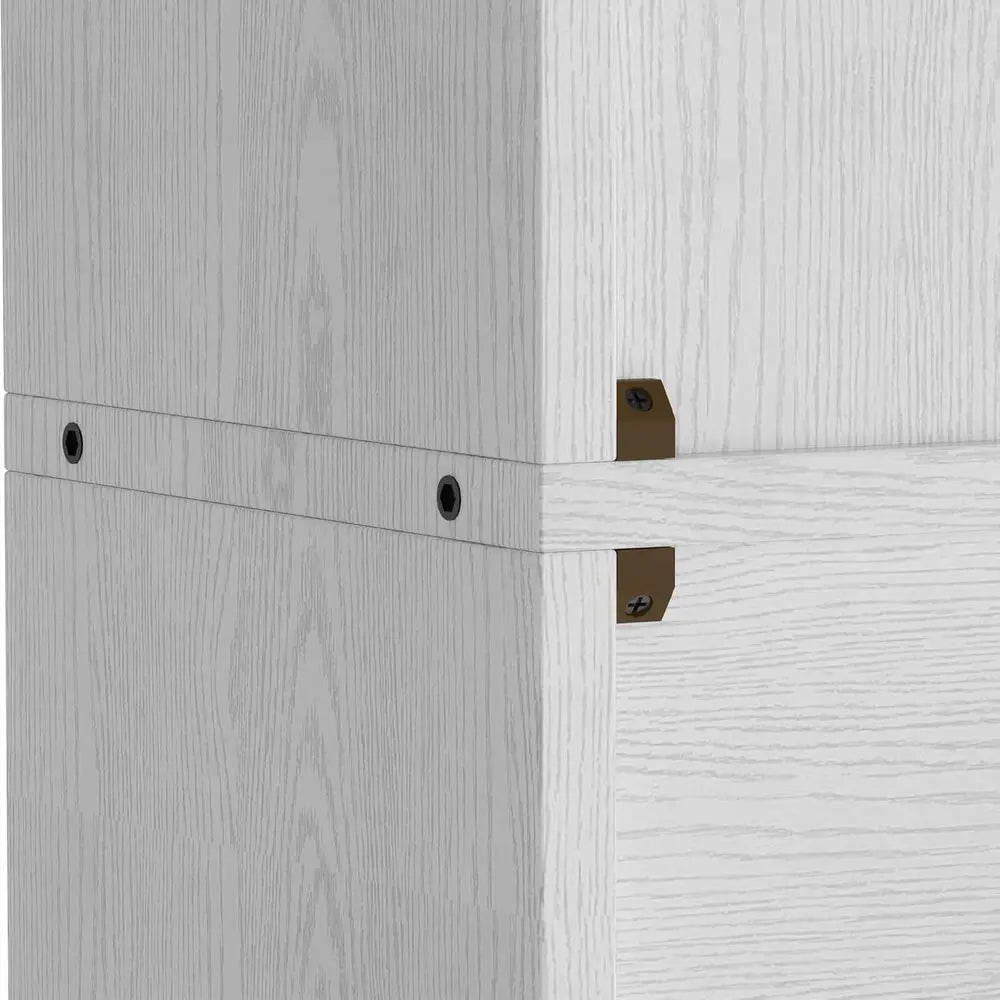 IRONCK Floor Standing Bookshelves Set of 2 Six Tiers Storage