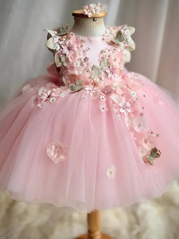 Party Dresses for Girls Wed Dress Princess Pageant Dress Costumes Birthday Children Tutu Gown Kids Fashion Show Outfits Vestido