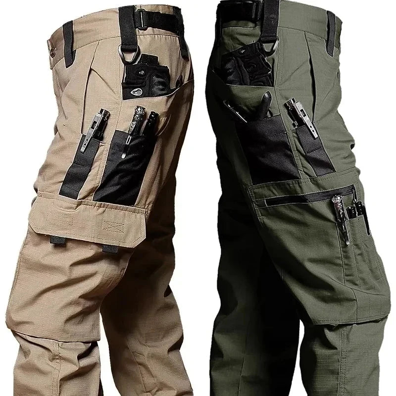 Men's Outdoor Tactical Cargo Pants 2-Piece Set For Work