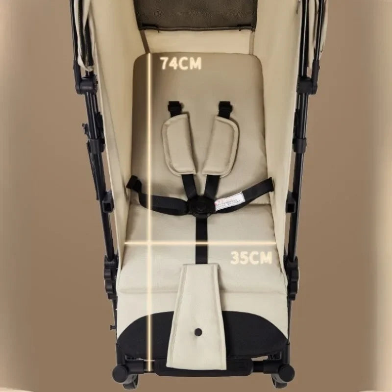 Portable Baby Stroller Lightweight Travel Four-Wheel Design Easy To Store Can Sit Or Lie Down