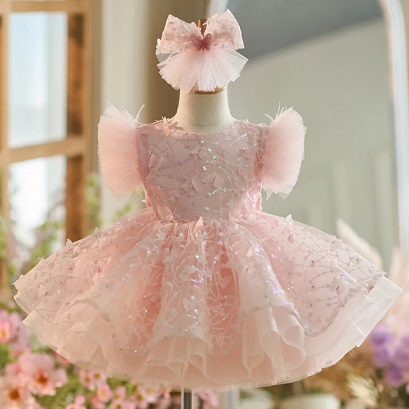 KLFLG Luxury Flower Girls Dress For Weddings And Parties