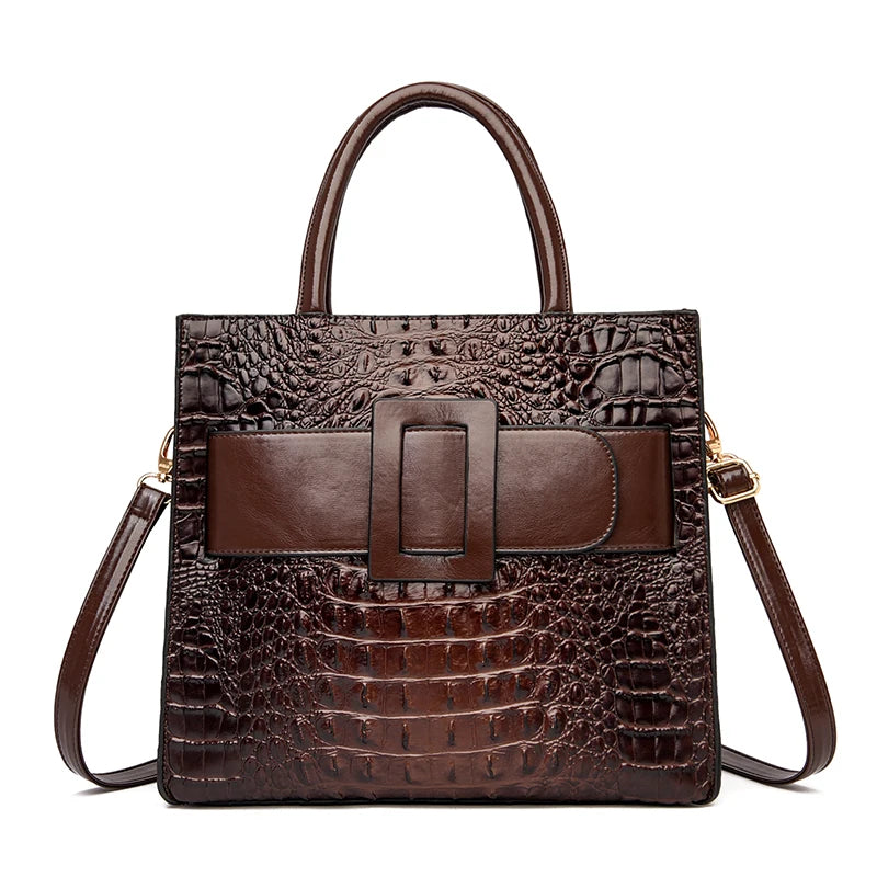 SZHIYCN Crocodile Pattern Leather Crossbody Shoulder Bag For Women Luxury