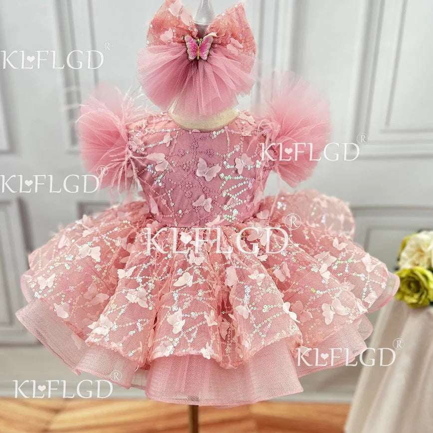 KLFLG Luxury Flower Girls Dress For Weddings And Parties