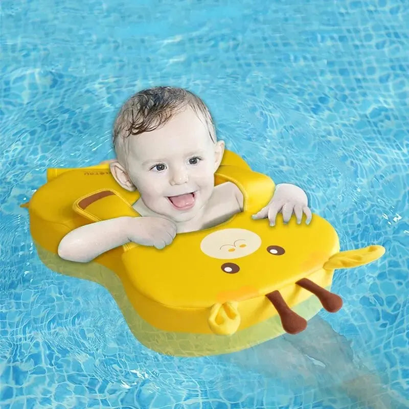 KLEYOU Baby Non-Inflatable Pool Float For 6-36 Months