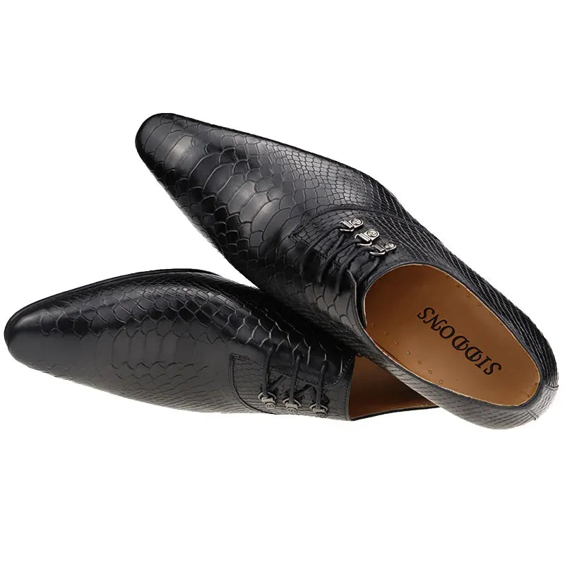 Handmade Wedding Oxfords Dress Office Shoes For Men High Grade Genuine Leather Dress Shoe Lace Up Leather Shoes Career Fashion