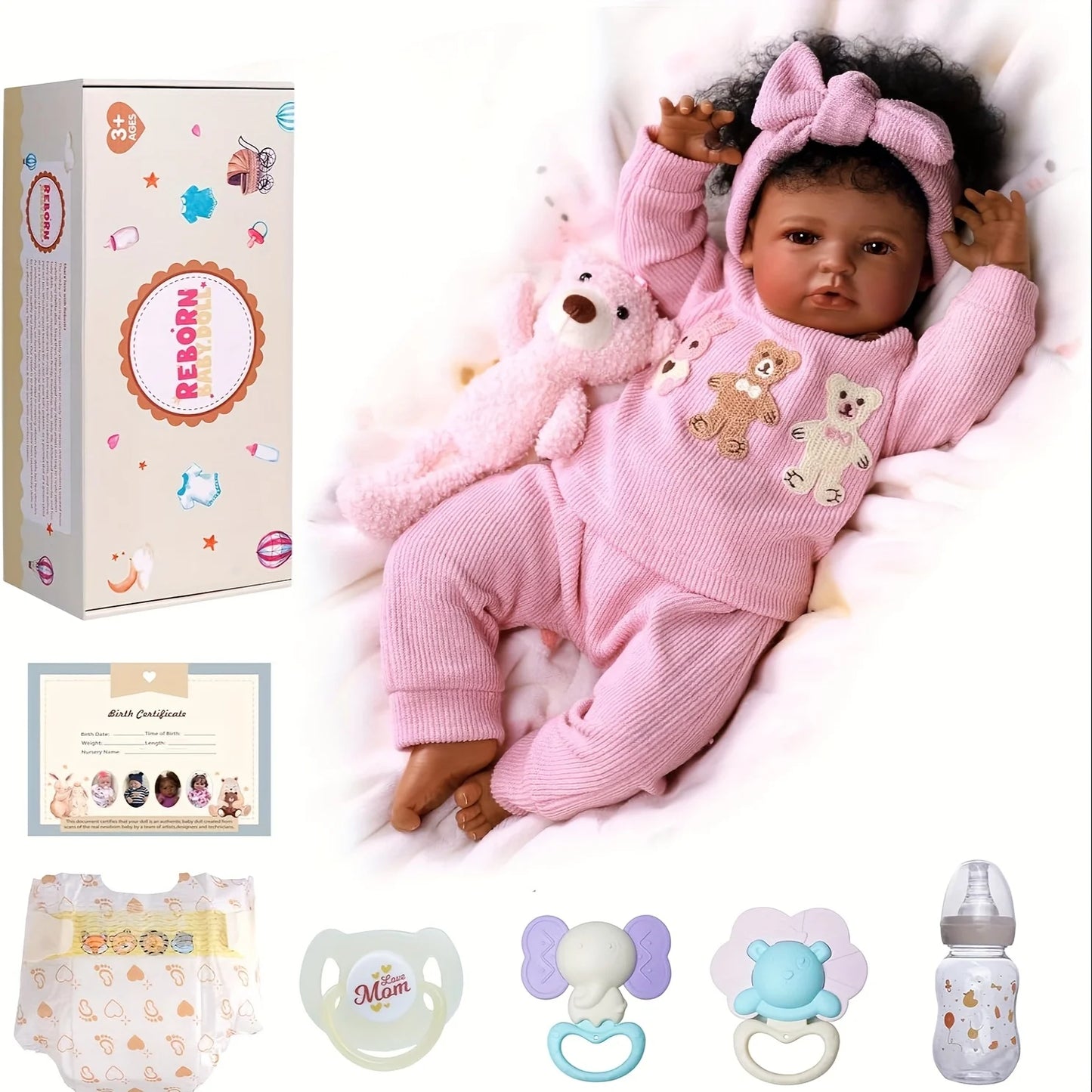 BabesideCN Realistic Reborn Baby Dolls Soft Vinyl Body Kit