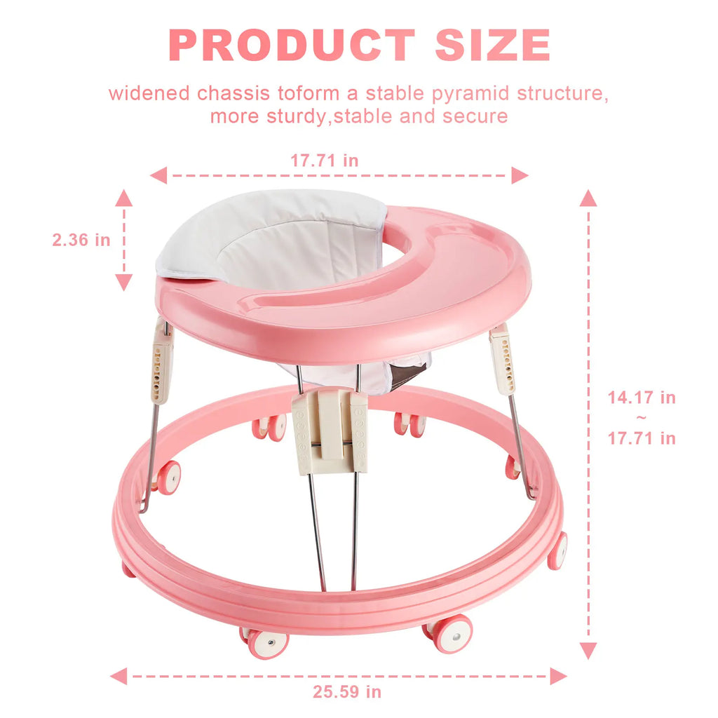 CN Zhejiang Foldable Baby Walker MultiFunction Anti Roll Over Brake