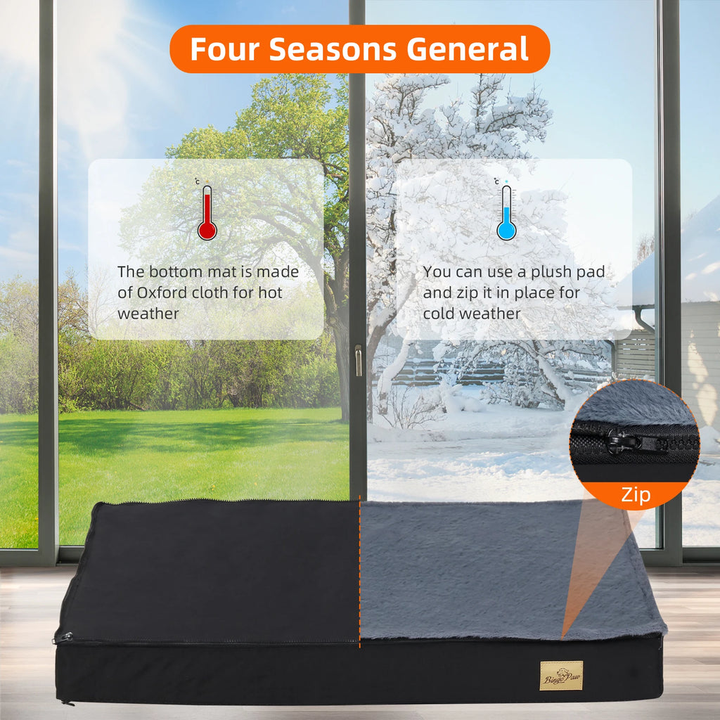 Washable Dog Beds for Large Dogs Comfortable Orthopedic Dog Bed Sponge Foam Pet Bedding