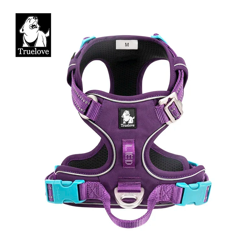 TrueLove Reflective No Pull Nylon Dog Harness Adjustable Step In