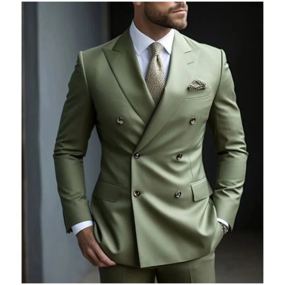 Men's Tuxedo Suit Formal Sparkling 2 Piece With Button