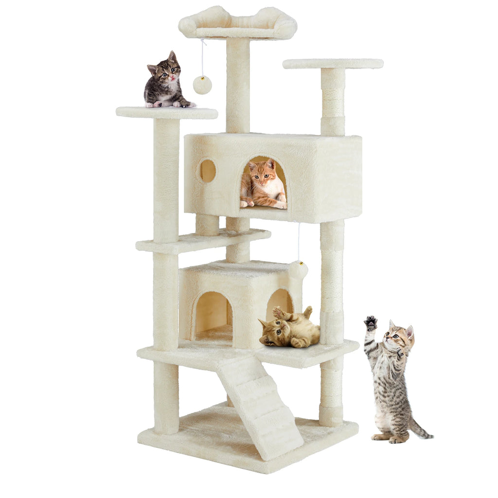 JHK Cat Tree Tower For Indoor Cats With Sisal Scratching