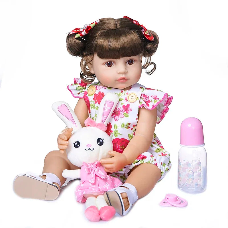 Shanghai Reborn Toddler Girl Doll Silicone Handmade Lifelike Baby