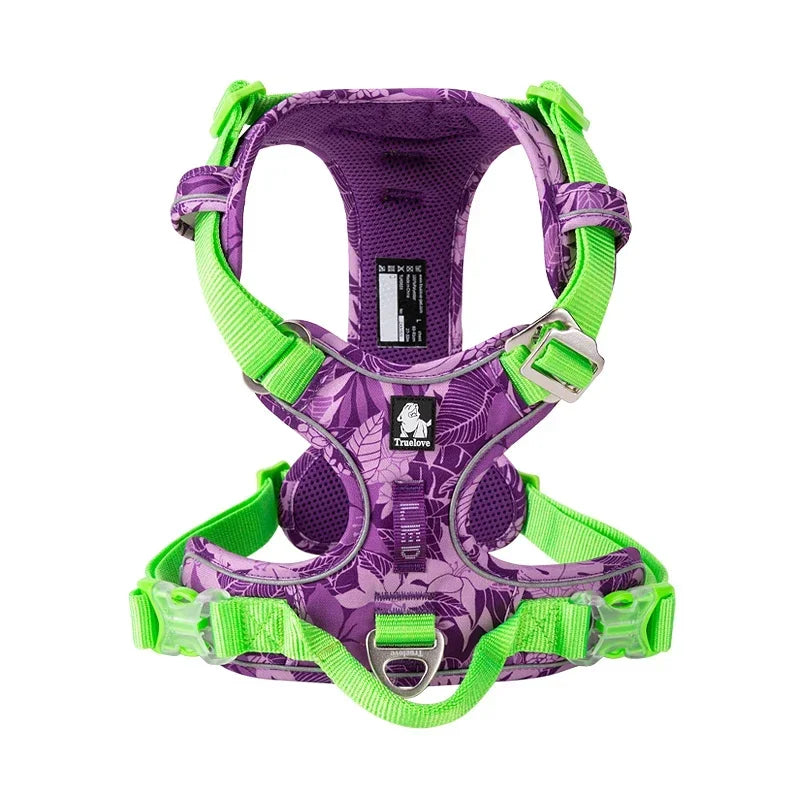 TrueLove Dog Harness Explosion-Proof Reflective Nylon Easy Adjust