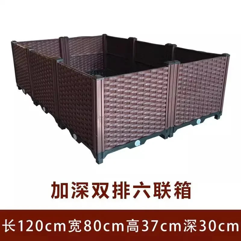 Hign-concerned Plastic Balcony Flower Pot For Outdoor Use