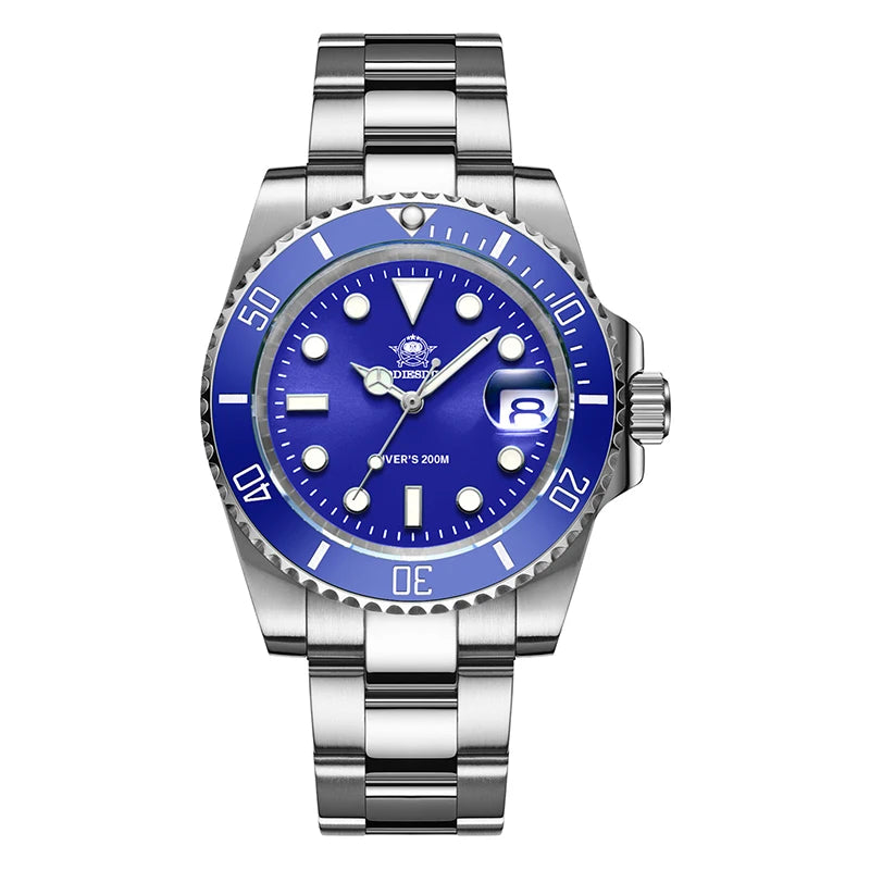 ADDIESDIVE Quartz Diver Watch 200m Waterproof Stainless Steel
