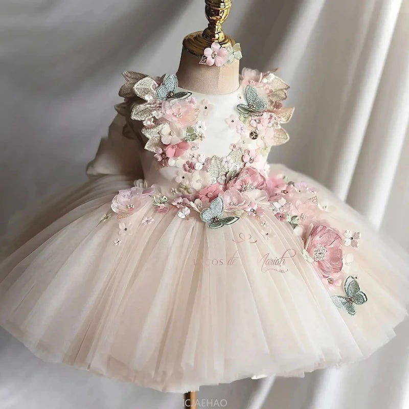 Party Dresses for Girls Wed Dress Princess Pageant Dress Costumes Birthday Children Tutu Gown Kids Fashion Show Outfits Vestido