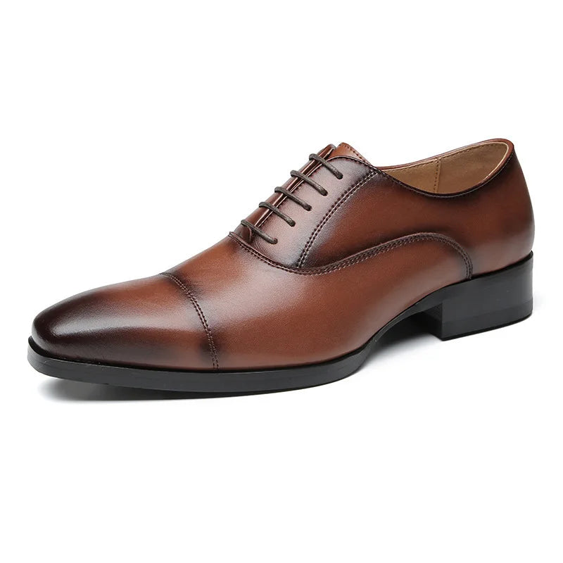 COZOK Genuine Leather Men's Dress Shoes Oxford Derby