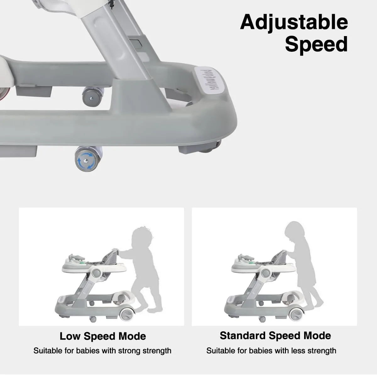 Ubravoo 2 In 1 Baby Walker With Removable Feeding Tray And Music Tray