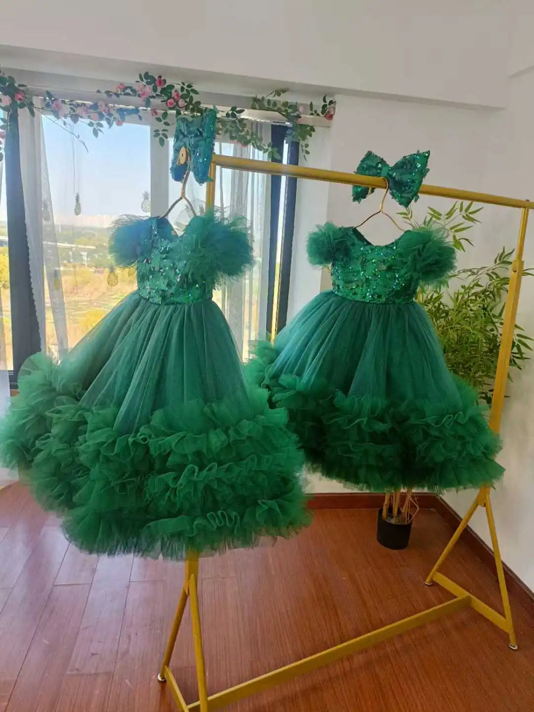 KLFLGDCN Flower Girl Dress For Weddings And Parties