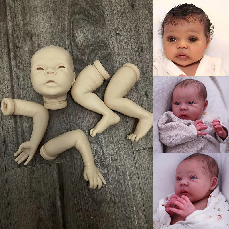 AMayven Unfinished Reborn Doll Kit DIY Unpainted Parts