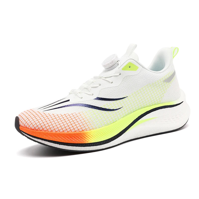 Mens Running Shoes Breathable Mesh Lightweight Summer Marathon Training Sneakers