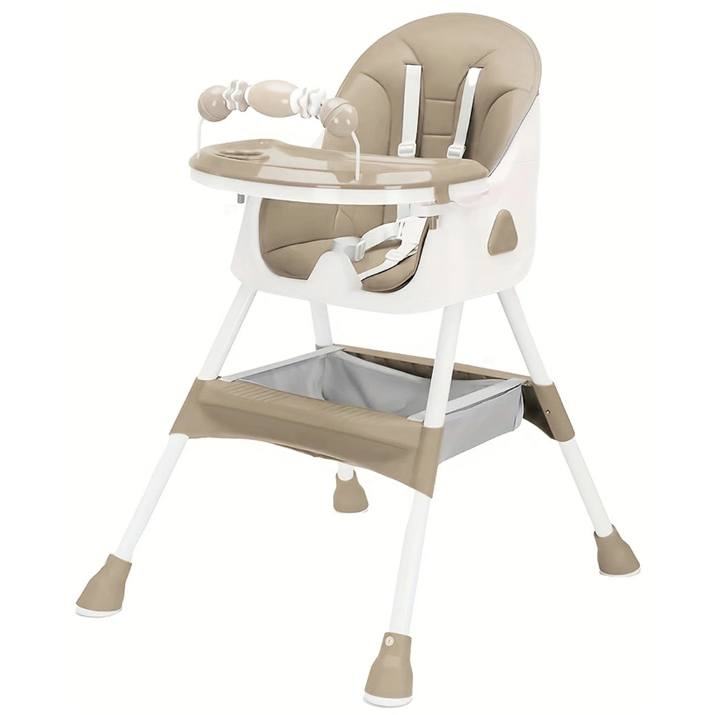 UBRAVOO Foldable Baby High Chair With Toy Rack Antislip Pad