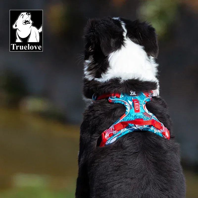 TrueLove Dog Harness Explosion-Proof Reflective Nylon Easy Adjust