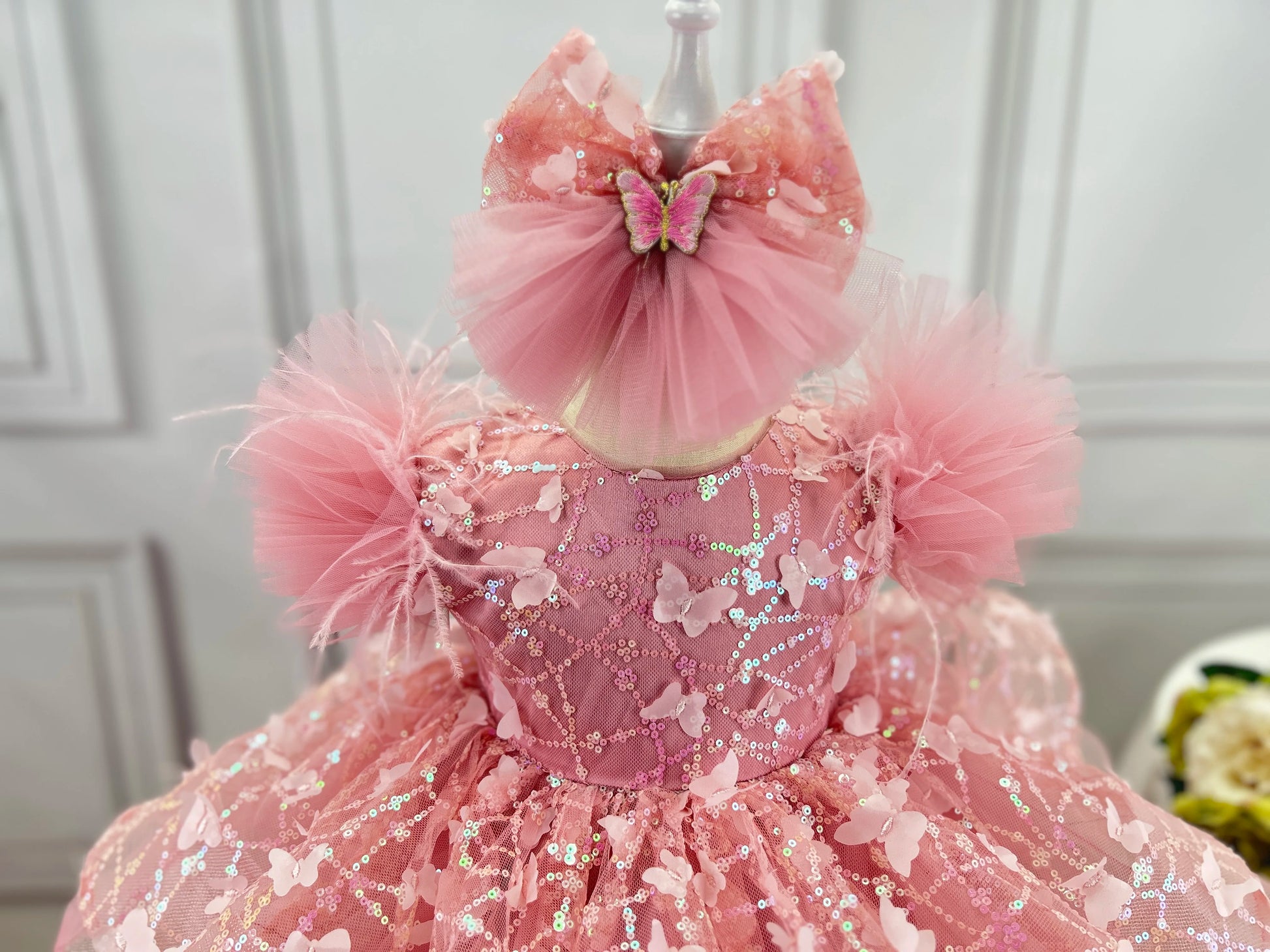 KLFLG Luxury Flower Girls Dress For Weddings And Parties