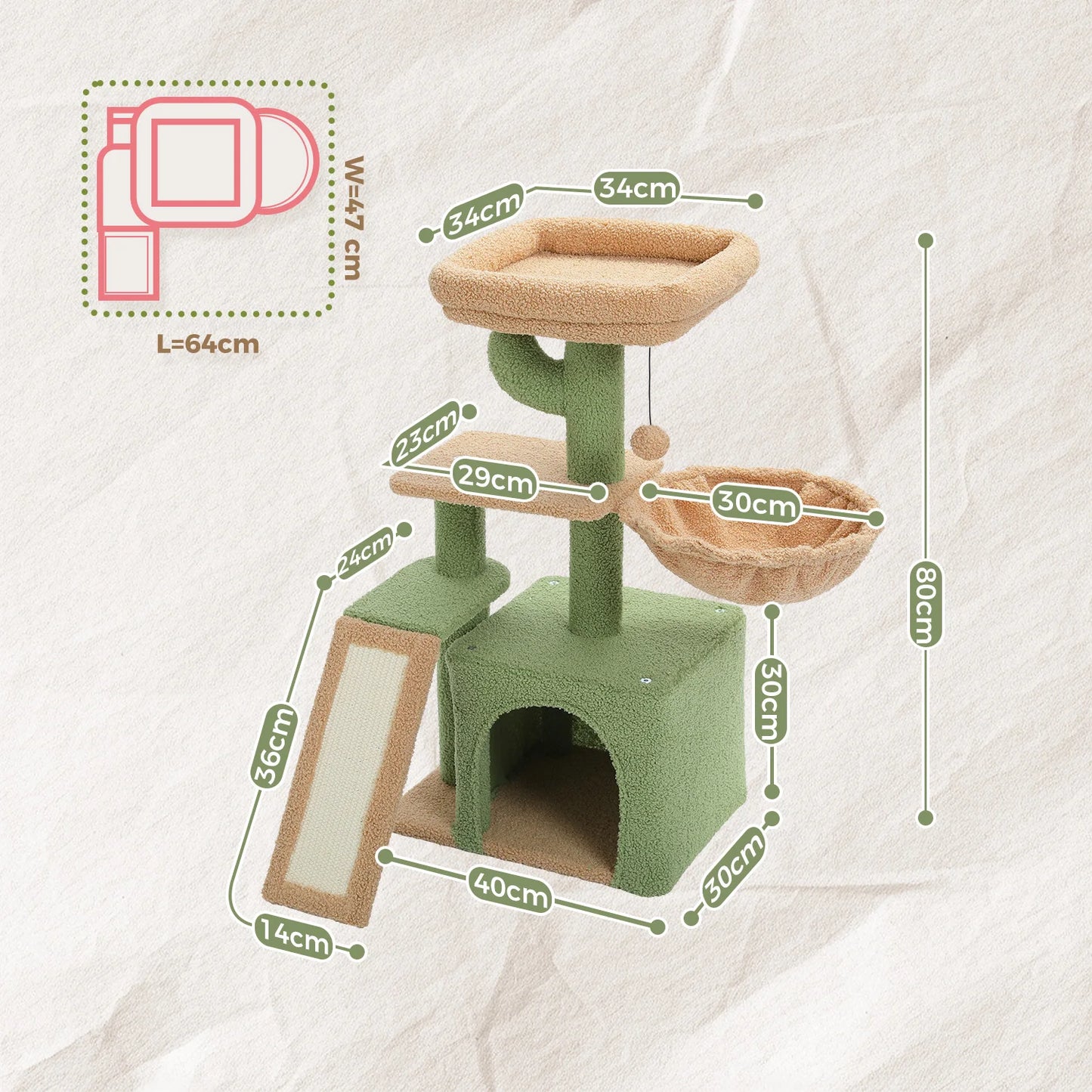 PAWZ Road Cat Tree Indoor Cats Two Styles Scratching Posts