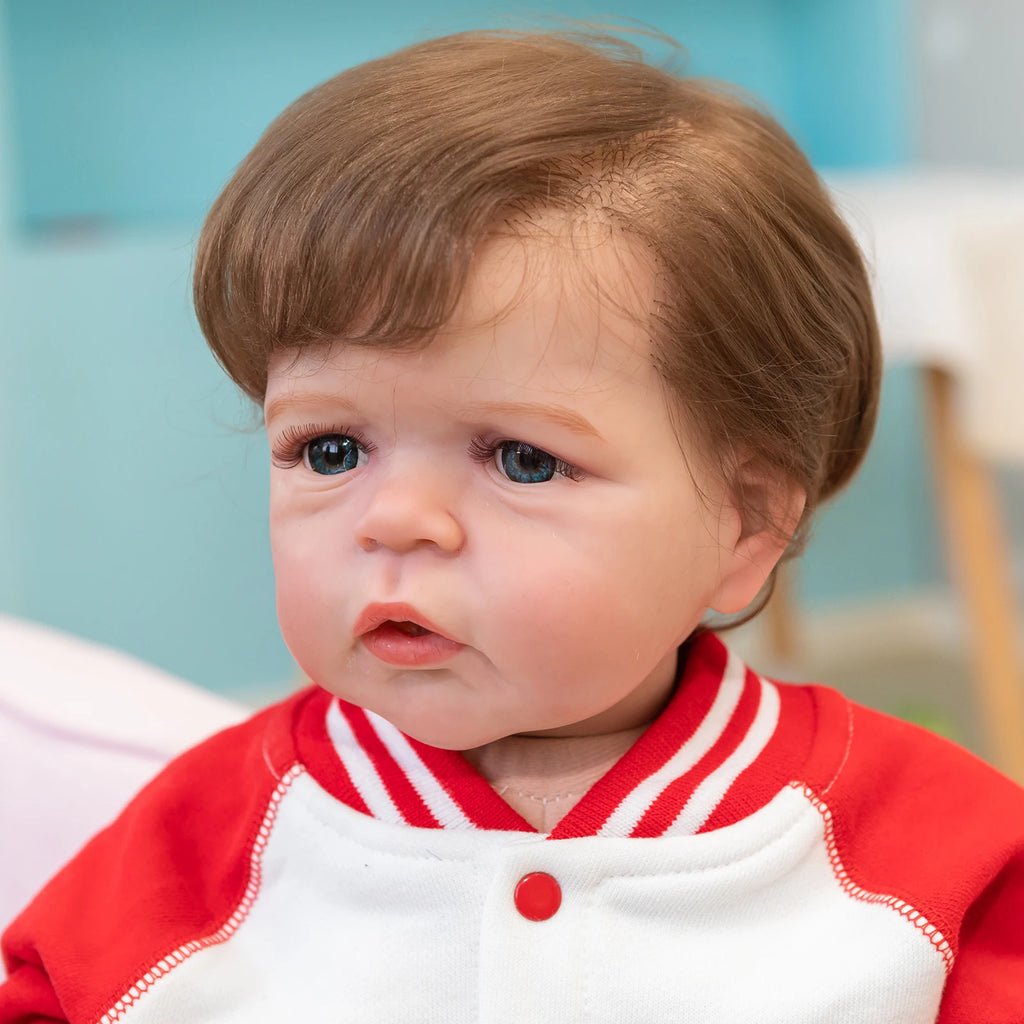 NPK Sandie Reborn Toddler Painted Vinyl Doll Boy 3D Skin
