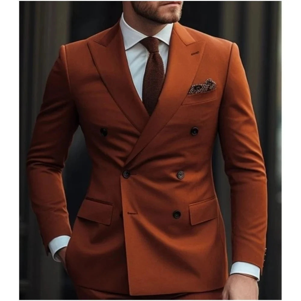 Men's Tuxedo Suit Formal Sparkling 2 Piece With Button
