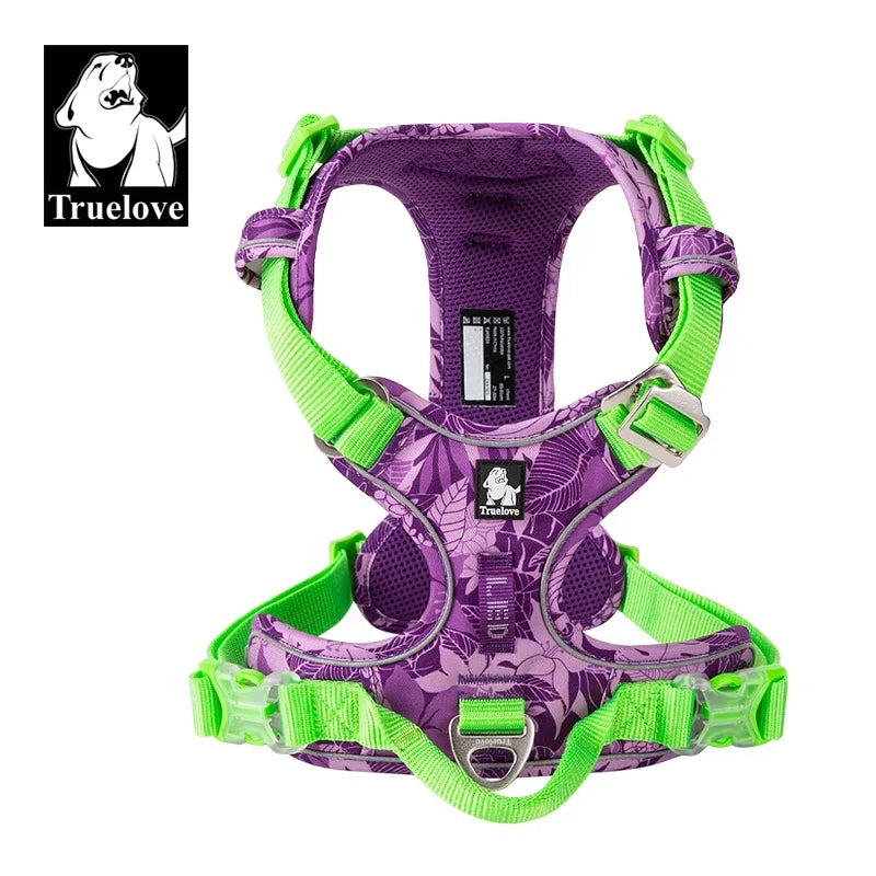 TRUELOVEB Explosion Proof Dog Harness Reflective Adjustable
