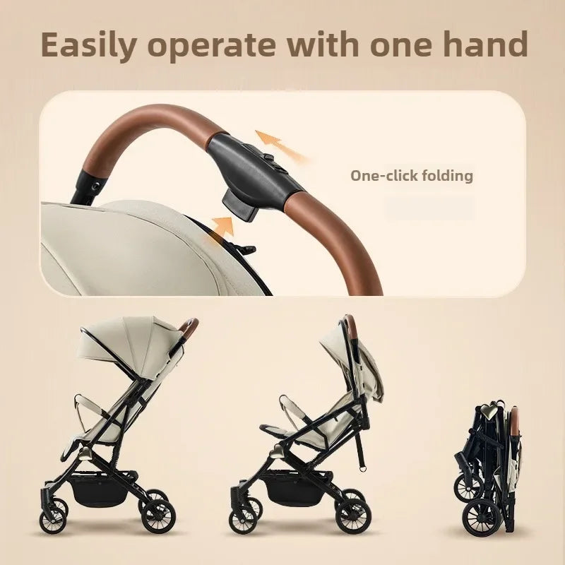 Warm House Portable Baby Stroller Sit Or Lie Down Lightweight