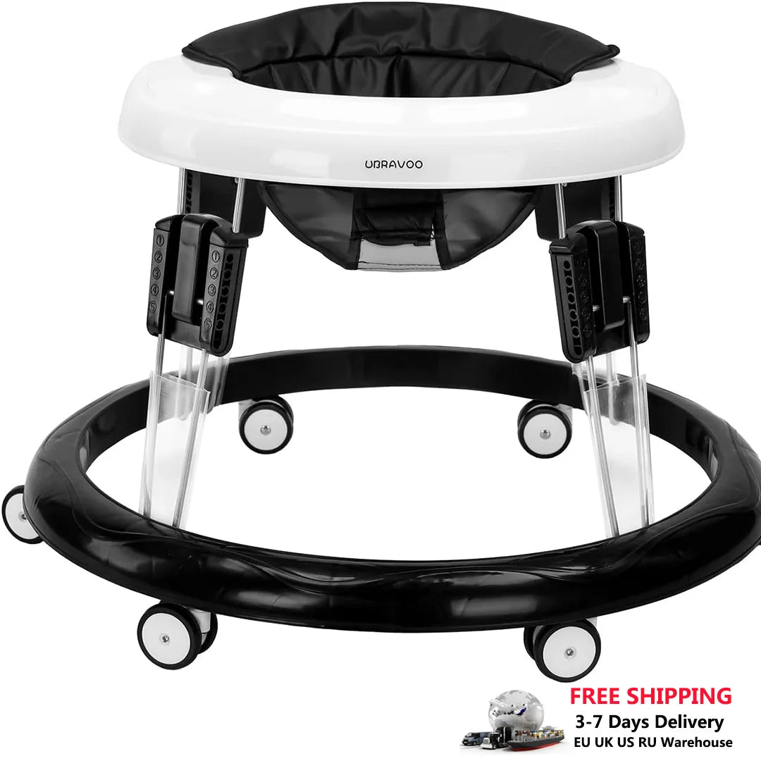 Ubravoo Baby Walker With Universal Wheels Adjustable Height 6-18 Months