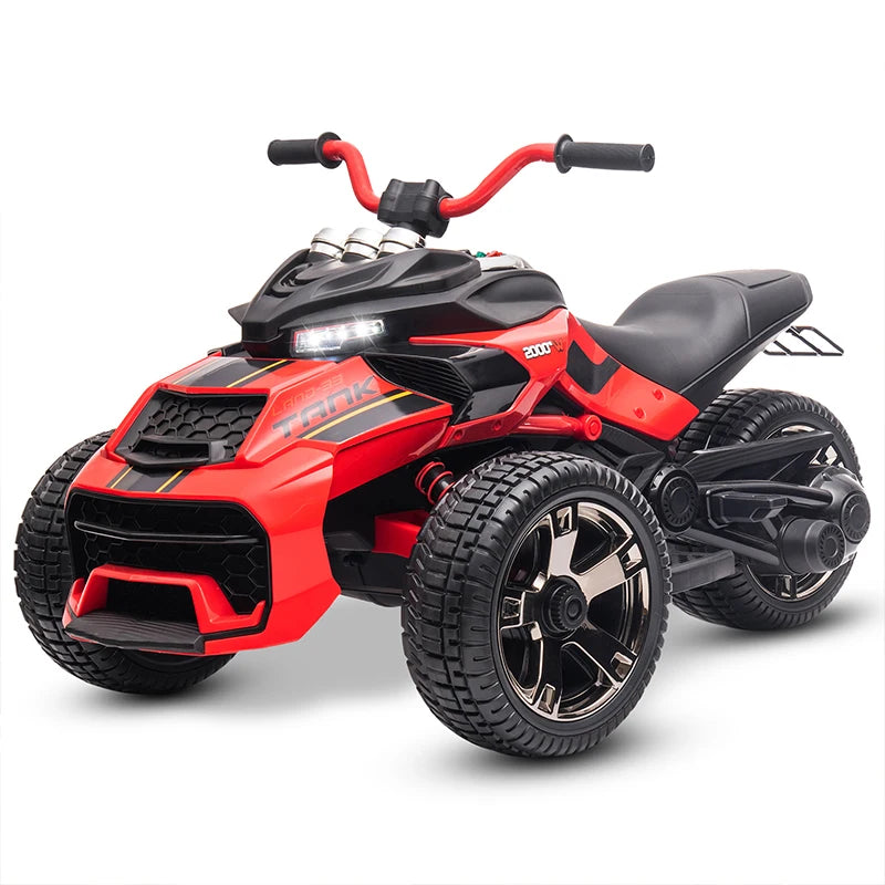 Mukidy 12V Kids ATV Ride On Toy Electric Vehicle Lights