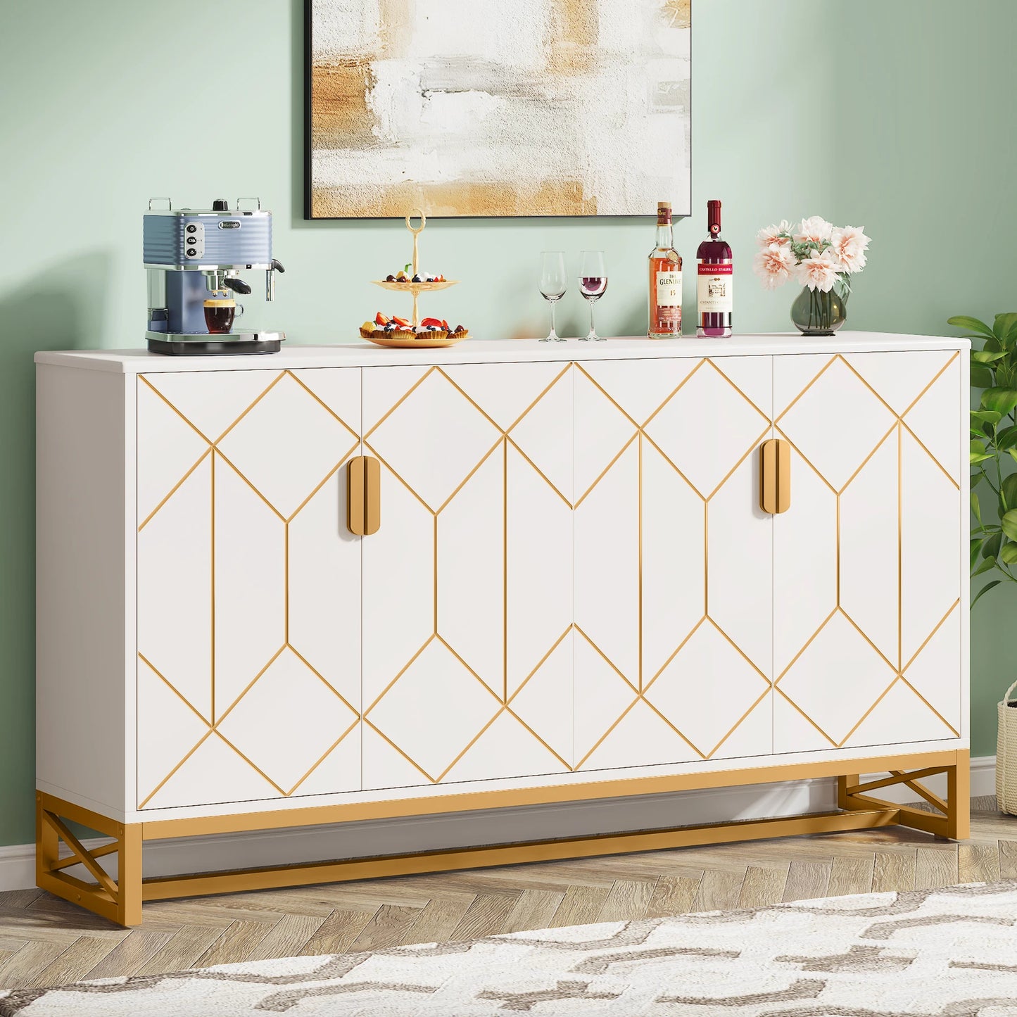 Tribesigns Dining Room Buffet Cabinet With Storage Unit