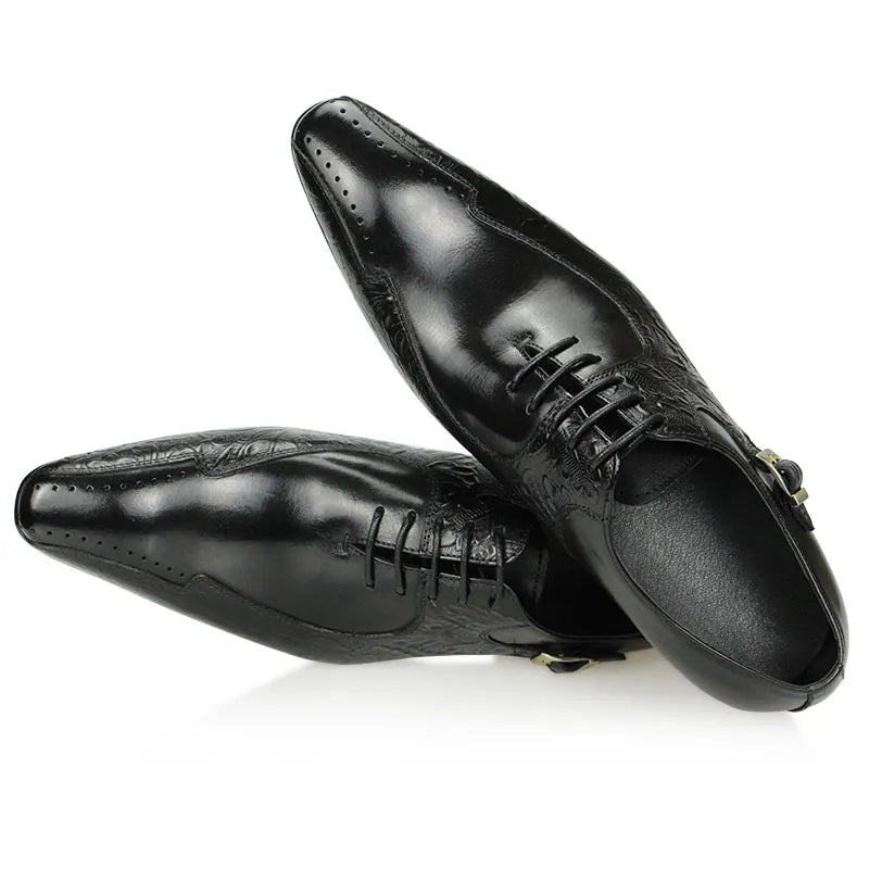 High-end luxury handmade leather shoes men's business formal casual shoes British carved brogue shoes fashion banquet suit shoes