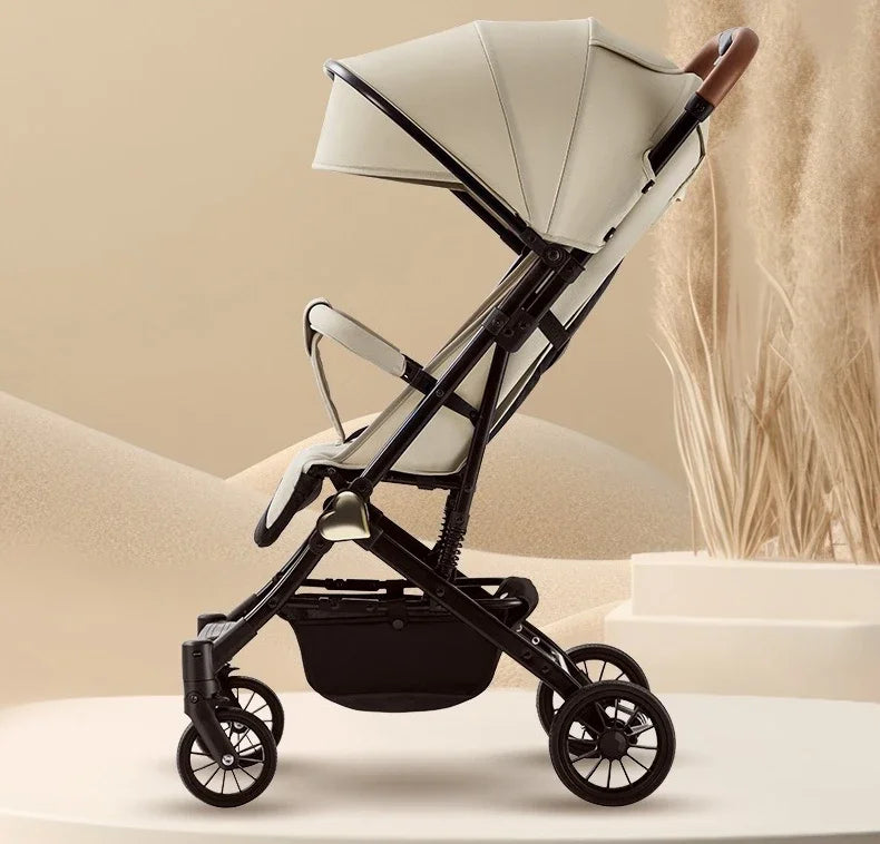 Portable Baby Stroller Lightweight Travel Four-Wheel Design Easy To Store Can Sit Or Lie Down