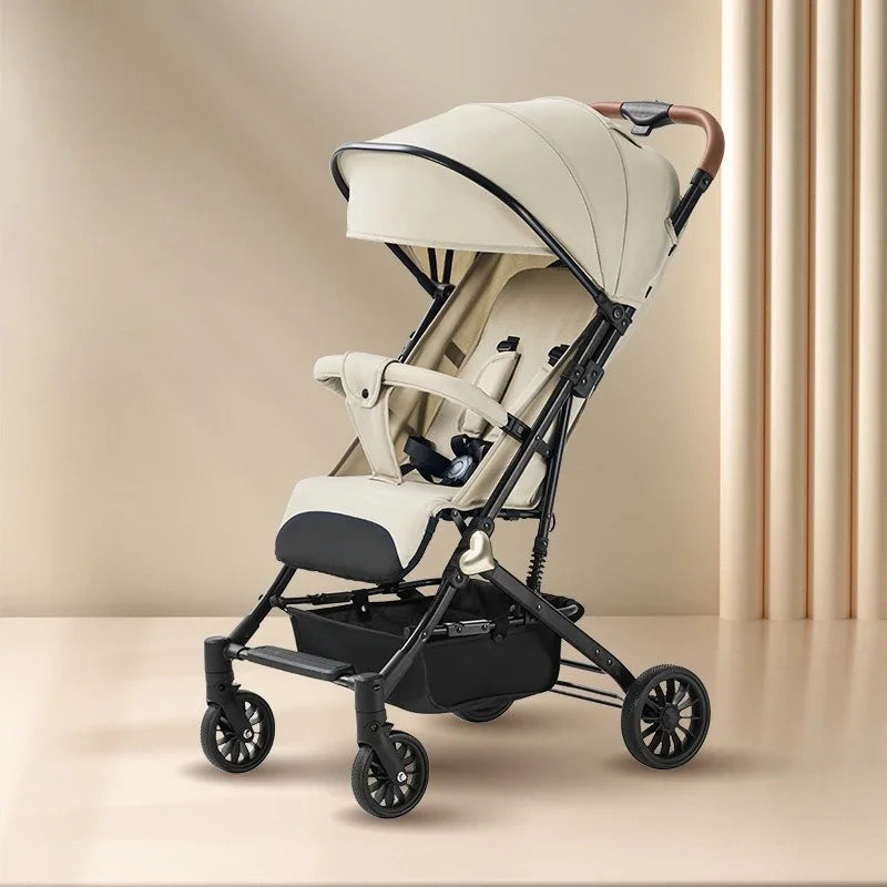 Portable Baby Stroller Lightweight Travel Four-Wheel Design Easy To Store Can Sit Or Lie Down