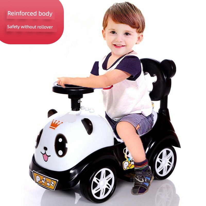 2025 New Arrival Baby Swing Car Sliding Luge Anti-Rollover Baby Walker Car Children's Car Can Sit on Four Wheels