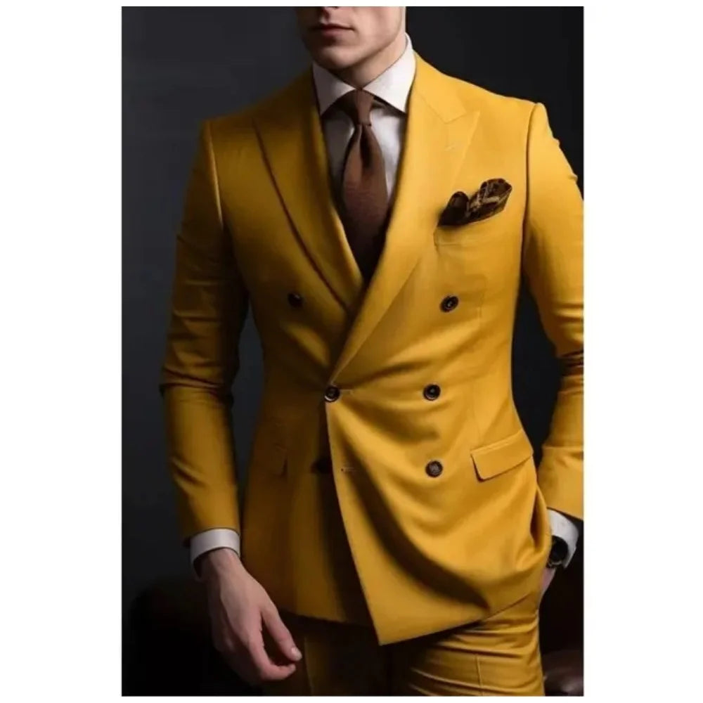 Men's Tuxedo Suit Formal Sparkling 2 Piece With Button