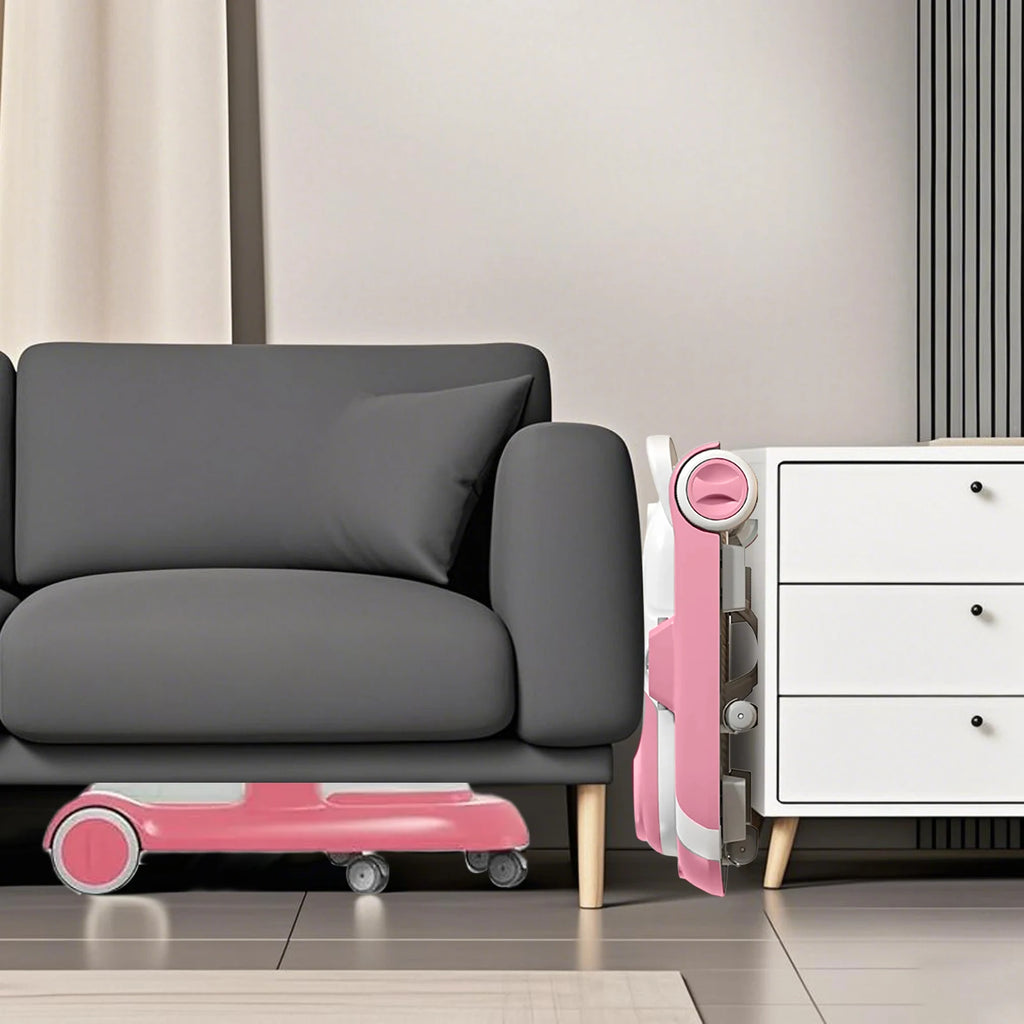 2 In 1 Baby Walker Anti Roll Over With Learning Toy For Infants