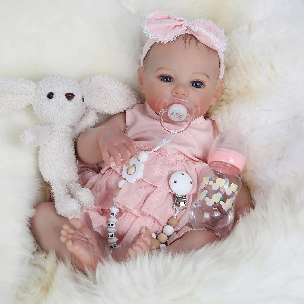 Lifelike Silicone Vinyl Reborn Doll Realistic Newborn Toy