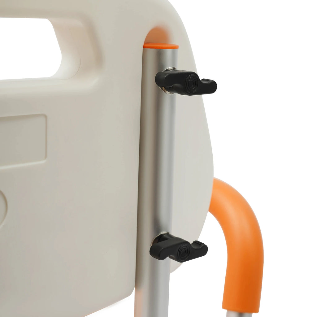 Folding Shower Seat with Adjustable Height and Armrests Sturdy and Secure Design Supports 275.58 Pounds Perfect for Elderly and Disabled Use